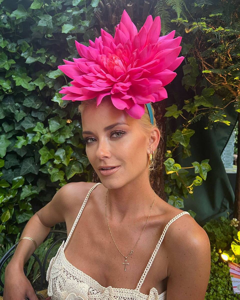 Dahlia headpiece – Feather & Bloom Ltd.