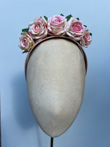Pink Rose Flower Crown